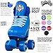 Crazy Skates Soda Pop Adjustable Roller Skates for Girls and Boys - Adjusts to fit 4 Shoe Sizes - Blue Blast (Size: Medium | 3-6)