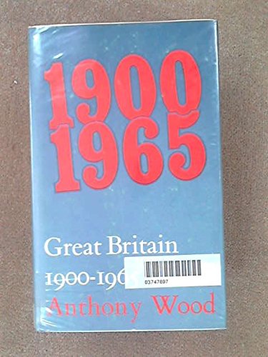 Great Britain, 1900-1965 0582351456 Book Cover