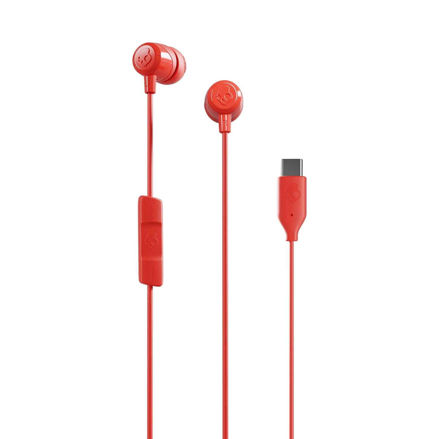 Skullcandy Jib USB-C in-Ear Wired Earbuds, Microphone, Noise Isolating, Call and Track Control, Works with iPhone and Android (Plasma)
