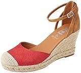 ZAPATO SRA. C. ROJO . XTI 42310, Plataforma Mujer, Rojo, 39 EU