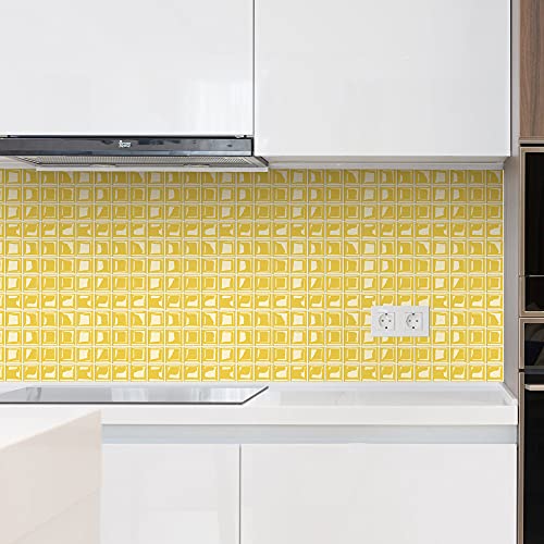 Tunkence 10 Pieces Mosaic Art Tiles Peel And Stick Backsplash Wall Tile 3D Self Adhesive Tiles For Kitchen Backsplash And Bathroom (6X6Inch) #TOP6