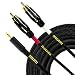 Mogami GOLD 3.5-2RCA-06 Stereo Audio Y-Adapter Cable, 3.5mm TRS Plug to Dual RCA Plugs, Gold Contacts, Straight Connectors, 6 Foot