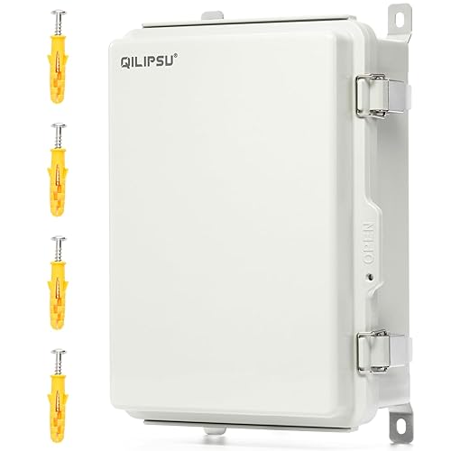 Miniatura 20 de QILIPSU UL94-V0 Caja eléctrica al aire libre 8.3"x6.3"x3.9" Caja de conexiones impermeable resistente a la intemperie PC/ABS aleación de plástico