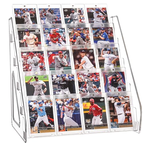 CELSOL Elevated 5 Tier Clear Acrylic Card Display Stand...