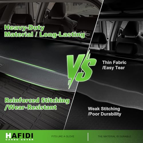 HAFIDI® Cargo Cover for 2013-2018 Ford Escape Retractable Trunk Cargo Cover Escape Accessories Anti-Peeping Anti-Theft Privacy Screen,Trunk Luggage Shield Shade Carbon Fiber Texture by HAFIDI - Image 7