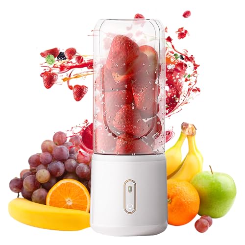 Fesatccoz Tragbarer Mixer, 500ml Mini Smoothie Mixer Persönlicher Smoothie Obst und Gemüse...