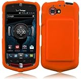 For Casio G'zOne Commando 4G LTE C811 Rubberized Hard Snap On Cover Case Orange