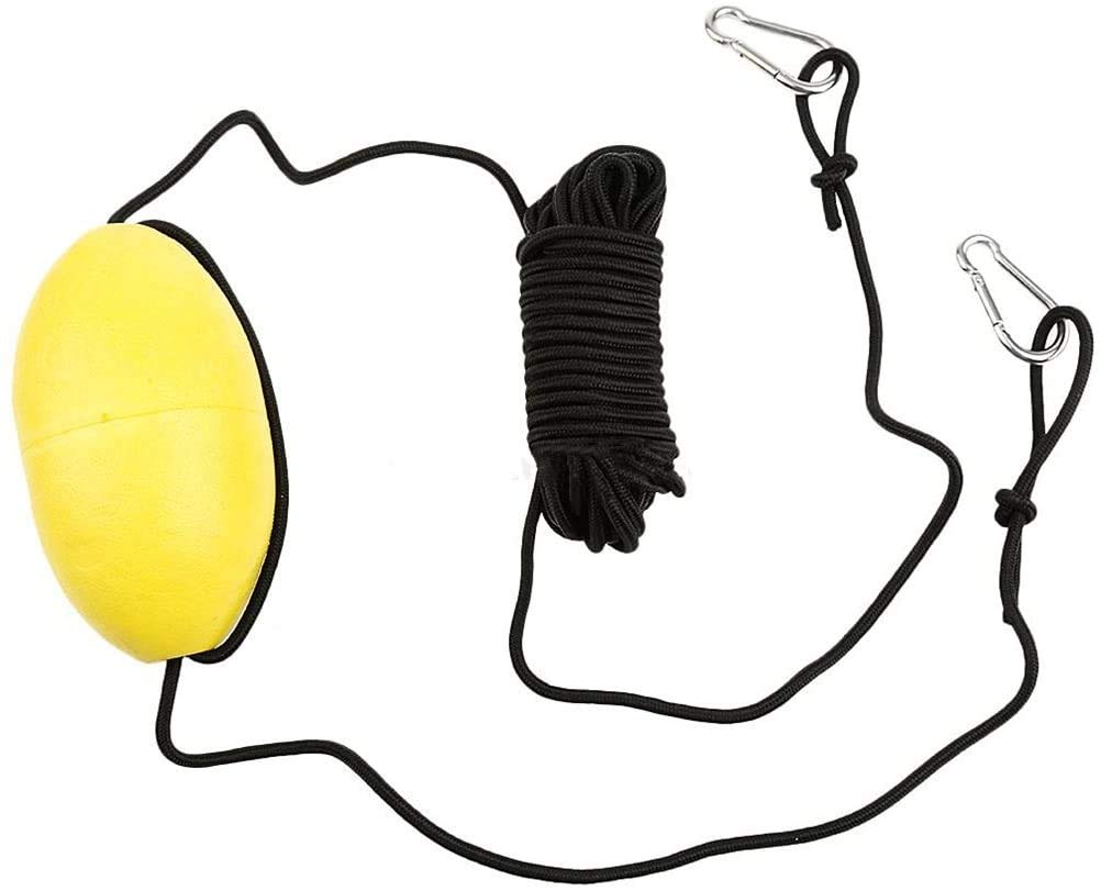 Drift Sock Sea Anchor Drogue mit 30 Fuß Kayak Tow Rope Line Boje Ball Float Leash Sea Brake System Anzug für Bootsyacht 18 Zoll 12-14ft Boot