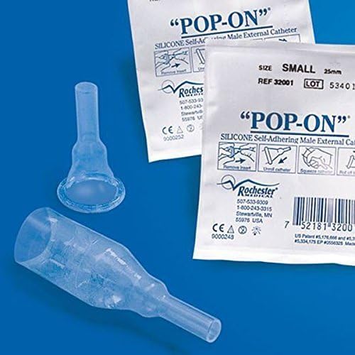 “POP-ON” External Condom Catheter, 29mm Medium Self- Adhering, Rochester (50)