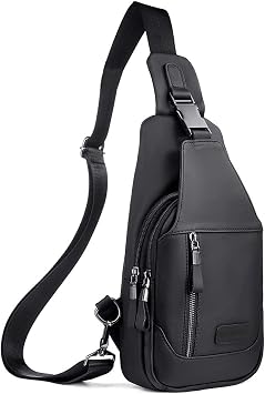 Amazon.com: Leathario Bolso bandolera de cuero para hombre, bolso de pecho,  un bolso de hombro, bandolera para hombre (marrón-86), Negro-223), JNX0223  : Ropa, Zapatos y Joyería