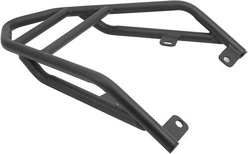 Miniatura 4 de Portaequipajes para motocicleta, estante trasero para equipaje de asiento individual, portaequipajes trasero soporte de tubo de acero M516‑B035‑BLK