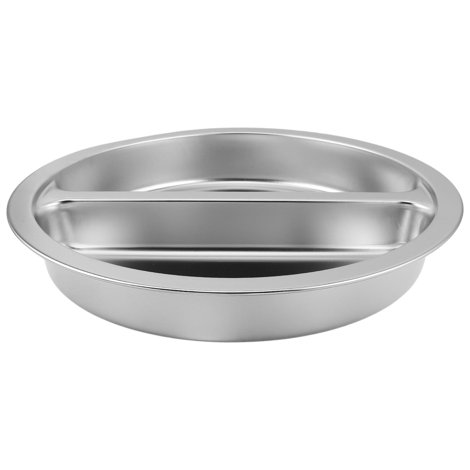 Bagnomaria Rotondo 6 in Acciaio Inox a Doppio Scomparto