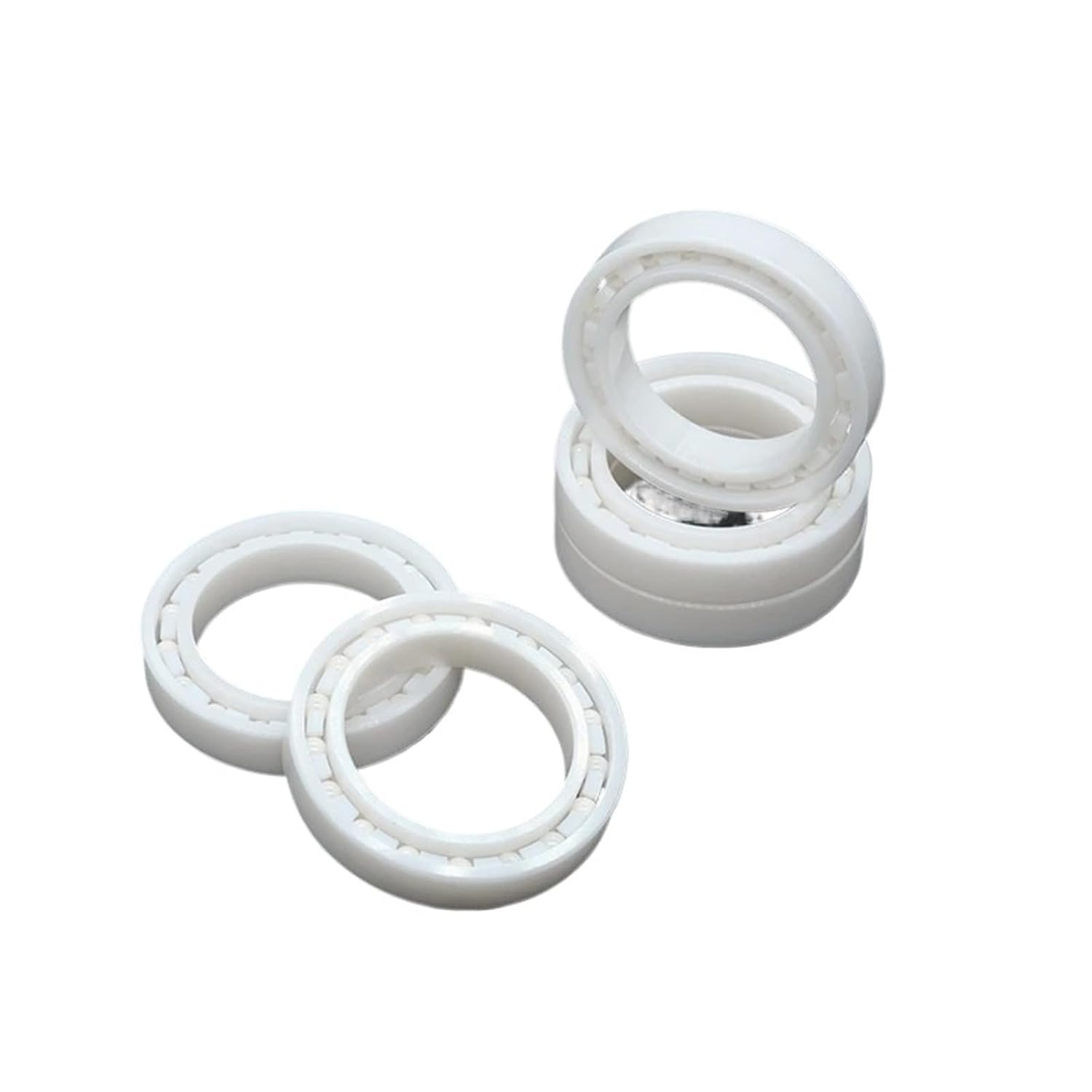 4PCS 6805 25X37X7 mm Full Ceramic Bearing ABEC-9 Full Zro2 Ceramic Zirconia Bearing for Fishing Reel(4P626CE)