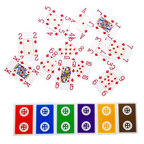 Tsb Jumbo Index Bridge Cards Pack Of 12 Decks - 6 Colors Jumbo Print Bridge Playing Cards - With Single Box For Easy Storage(12 Decks In 6 Colors) #TOP7