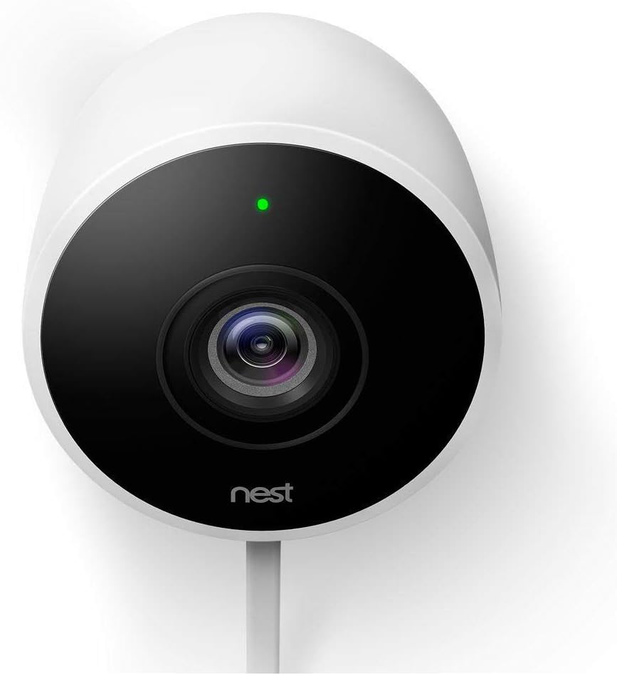 Google Nest Outdoor Wired Security Standard Surveilance Camera (2 Pack) - NC2400ES Bundle with Deco Gear 2 Pack WiFi Smart Plug (4 Items)