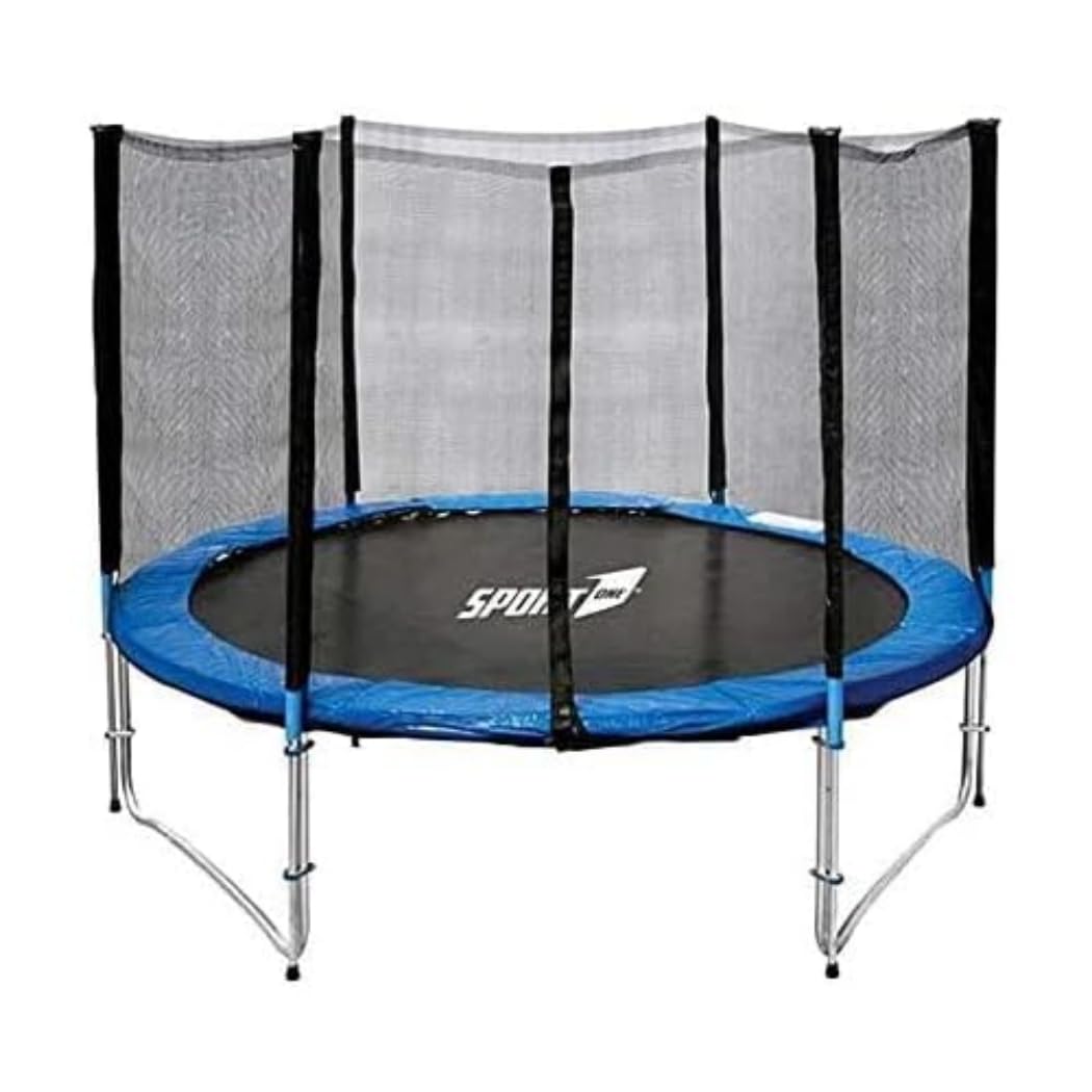 Sport1 Tappeto Elastico Diametro 183 cm/Rete di Protezione Altezza 160 cm con zip ingresso/Impermeabile resistente ai raggi UV/Struttura in Acciaio Galvanizzato/Facile Montaggio/Made in USA