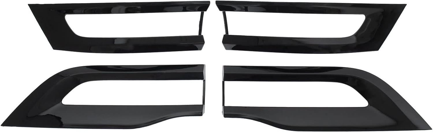 MOTOKU Gloss Black Tail Light Cover Trim Bezel for Jeep Grand Cherokee 2014-2021