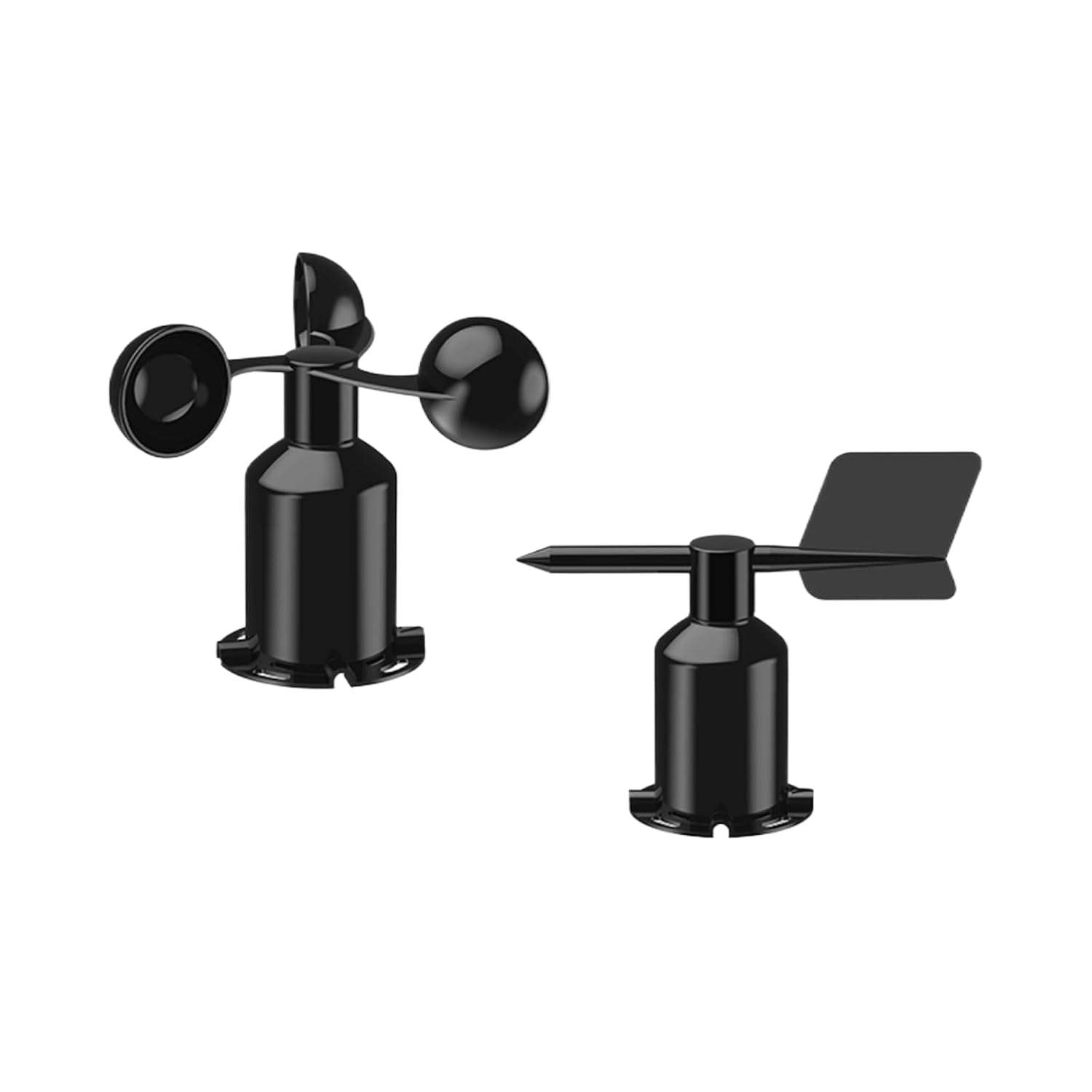 Wind Speed and Direction Sensor Three-Cup Weather Station Monitoring RS485(Polycarbonate+8direct a Set)