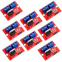 8pcs IRF520 MOSFET Driver Module MOS Transistor Field-Effect Transistor Driver Module Compatible with for Arduino Raspberry Pi