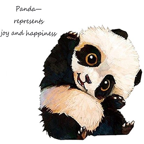 Toim A6 Cute Simple Binder Hand Books For Diary Pu Leather Journal Writing Notebook Loose Notebook Handbook Notepad Business Hand Books Great Stationery (Panda) #TOP1