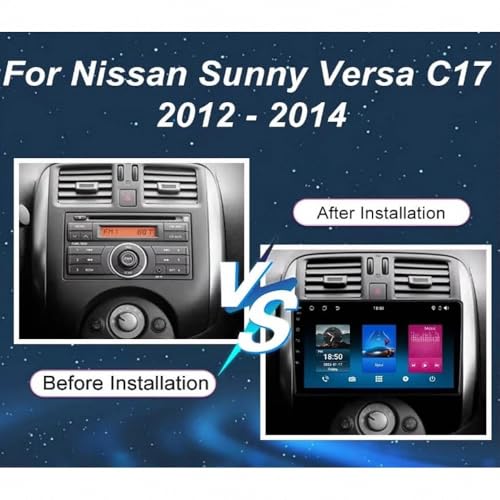 Autoradio portátil para Nissan Versa 2012-2014 con Android Auto inalámbrico y 64G 2