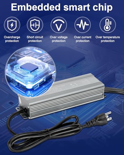 Image of LED Driver 12V 300W(100W X3),110 to 12 Volt Converter, 100-265V AC to 12V DC Low Voltage Output IP67 Waterproof LED Driver Power Supply Suitable for LED Lighting Outdoor Light and Any 12V DC LED