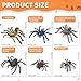 THINKBAY 6PCS Spiders Figurines Animal Toys, Prank Toy for Kids, Safari Animal Toys for Toddlers, Educational Preschool Toy Birthday Gift for Boys Girls, and Kids