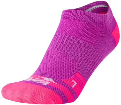 Avia Women's Lightweight Athletic No Show Socks (12 Pack), Size 4-9, Purple Multi #TOP4