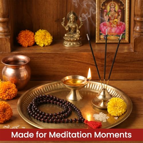 Image of Red Sandalwood Mala | Lal Chandan Mala 108 Beads | Red Chandan Mala | Lal Chandan Mala 108 Beads Original Certified | For Wearing , Meditation, Jaap & Pooja