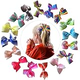 Dxmart Hair Bows Clips Ribbon Bow for Baby Girls Kids Hair Accessories 40Pcs/Pack