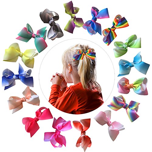 Hair Bows Clips, Dxmart Ribbon Bow for Baby Girls Kids Hair Accessories 40Pcs/Pack