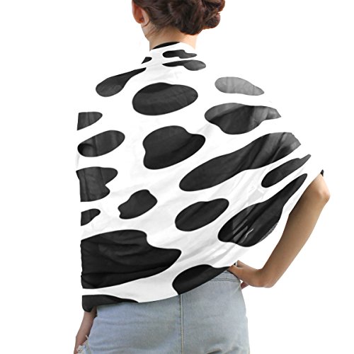Use4 Fashion Cow Print Chiffon Silk Long Scarf Shawl Wrap #TOP6
