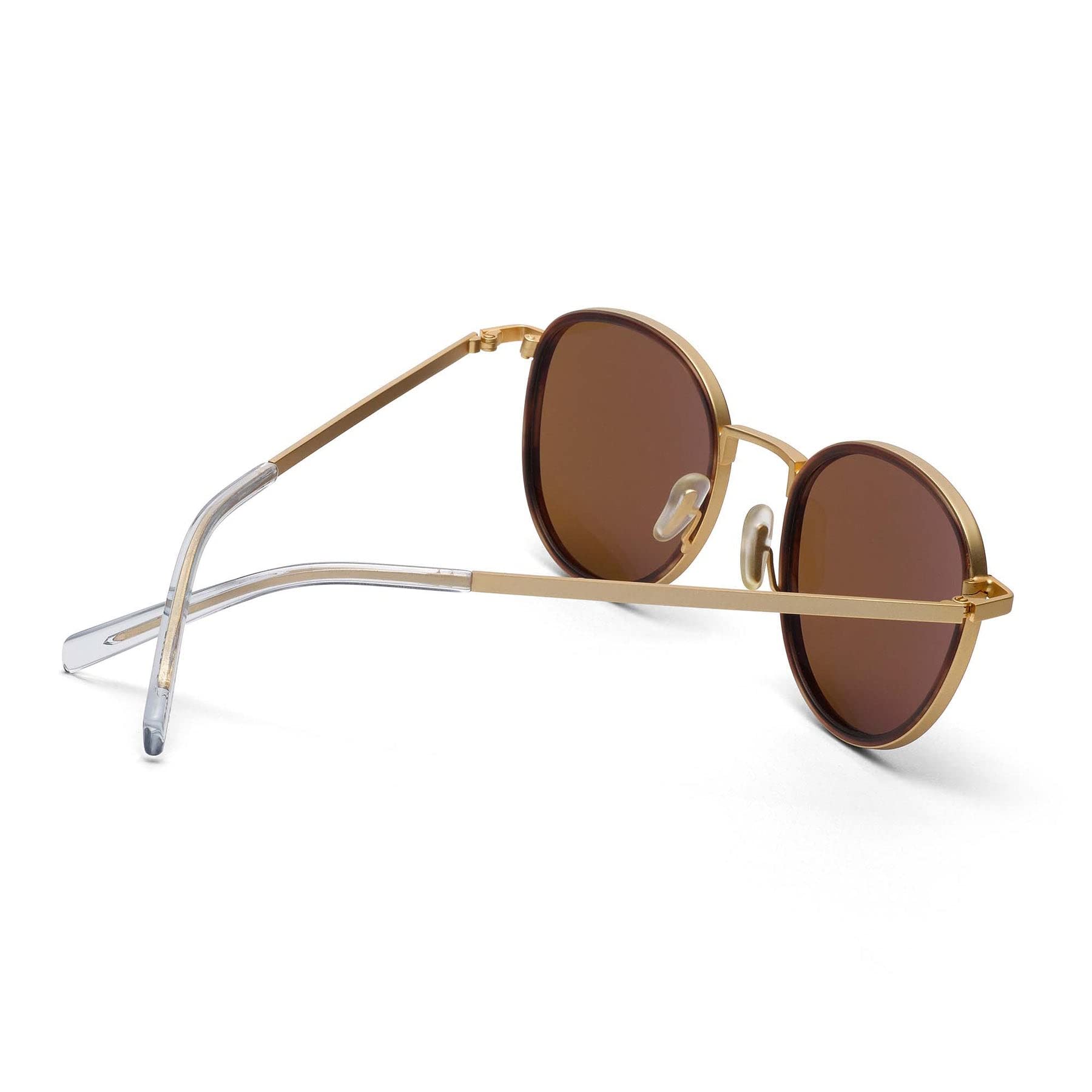 TAKE A SHOT - Sonnenbrille Rund Für Damen mit Edelstahl Rahmen, Windsor-Ring aus Acetat, UV400 Schutz, Modell: Ada