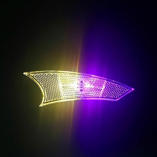 Helle wiederaufladbare LED-Speichenlichter mit Bewegungsmelder, USB-Radlichter für Mountainbikes für Fahrräder, Nachtfahrten, leichter, stabiler Kunststoff für Fahrrad-Dekor, mehrere Farben (Gelb Pink