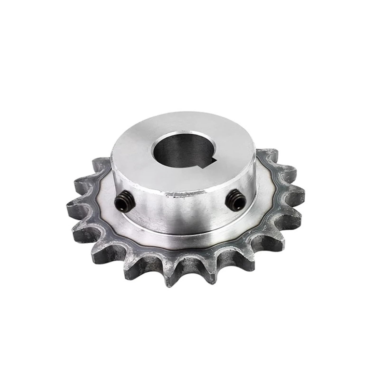 1 pignon d'entraînement industriel 08B, engrenage for chaîne en acier 45#, 14, 15, 16, 17, 18 dents, alésage 10-40 mm(20mm (keyway 6mm),18 Teeth)
