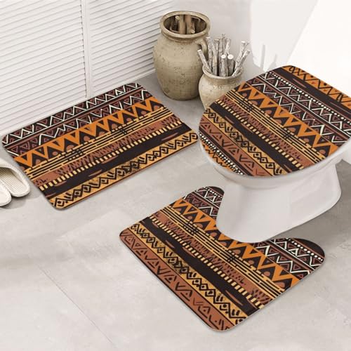Housse pour abattant de toilettes et tapis de bain éponge - 2