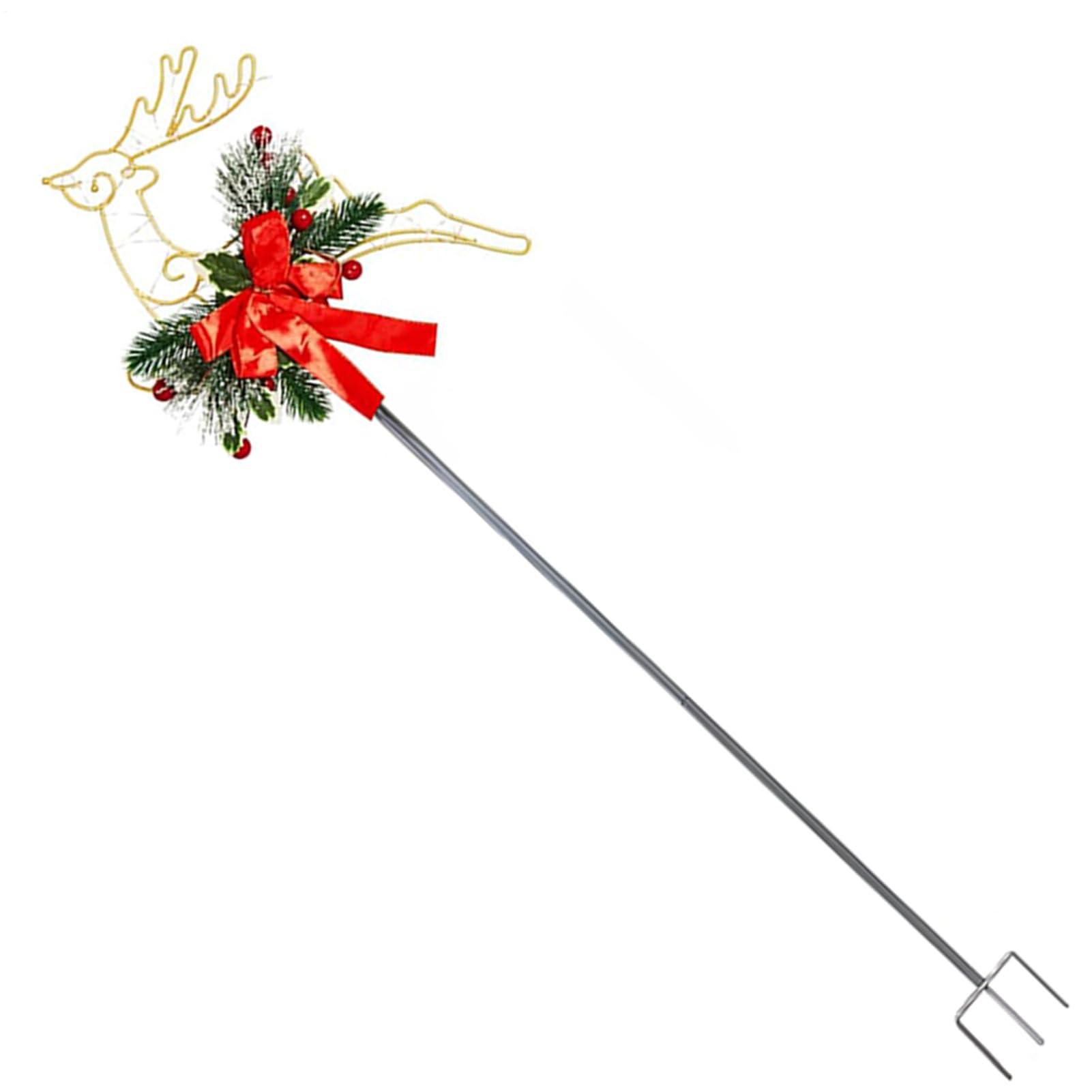 Cerf lumineux de jardin anti-vent pour décoration de Noël