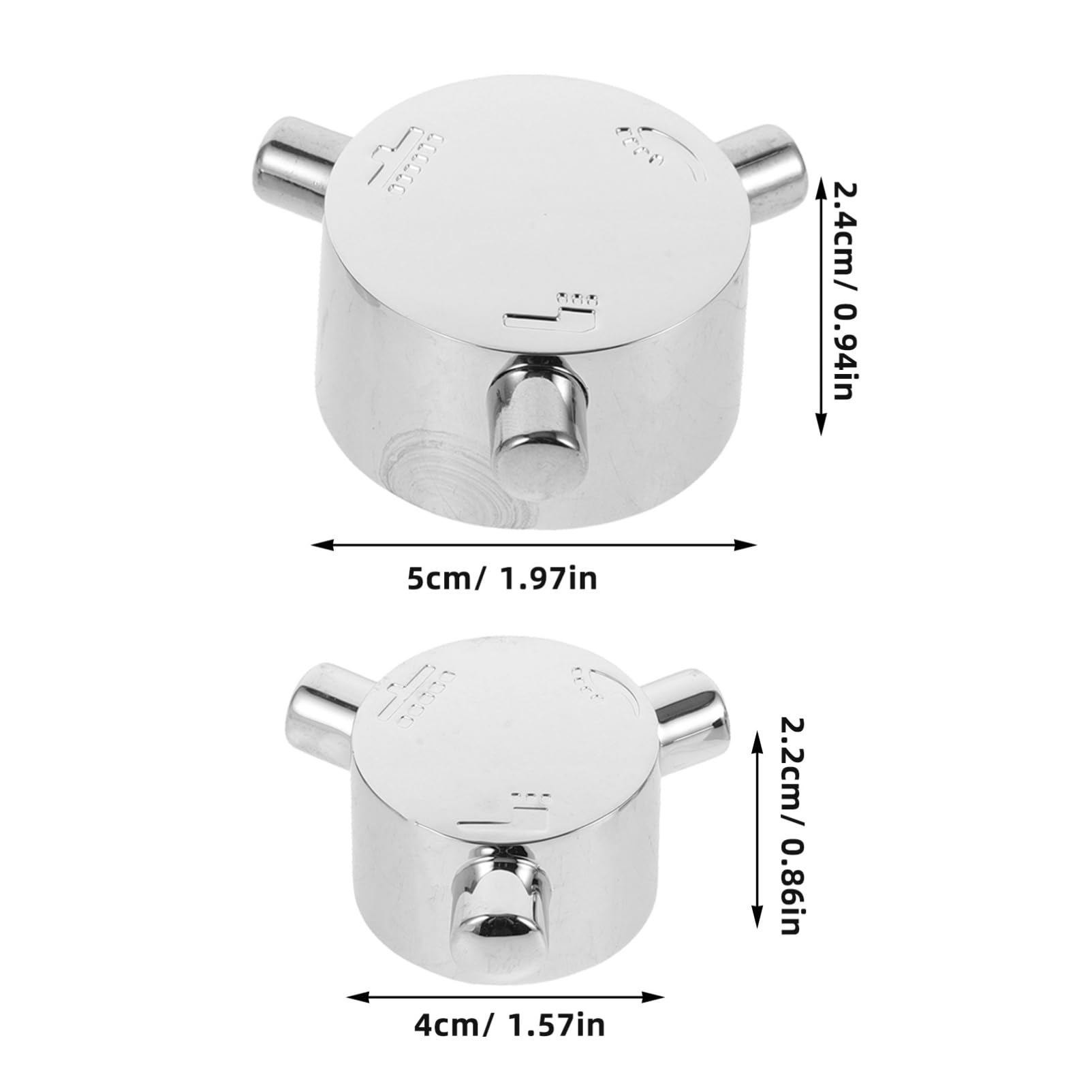 DOITOOL 1 set classico rubinetto maniglia per cucina bagno design in metallo durevole superficie liscia manopola per un facile utilizzo unico finitura colorata pratico accessorio per il bagno