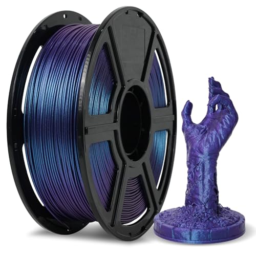 FLASHFORGE Filament PLA de 1,75 mm +/- 0,02 mm, violet nÃ©buleuse, filament changeant de couleur pour imprimante 3D, 1 kg, filament camÃ©lÃ©on pour impression 3D changeant de couleur avec la lumiÃ¨re,