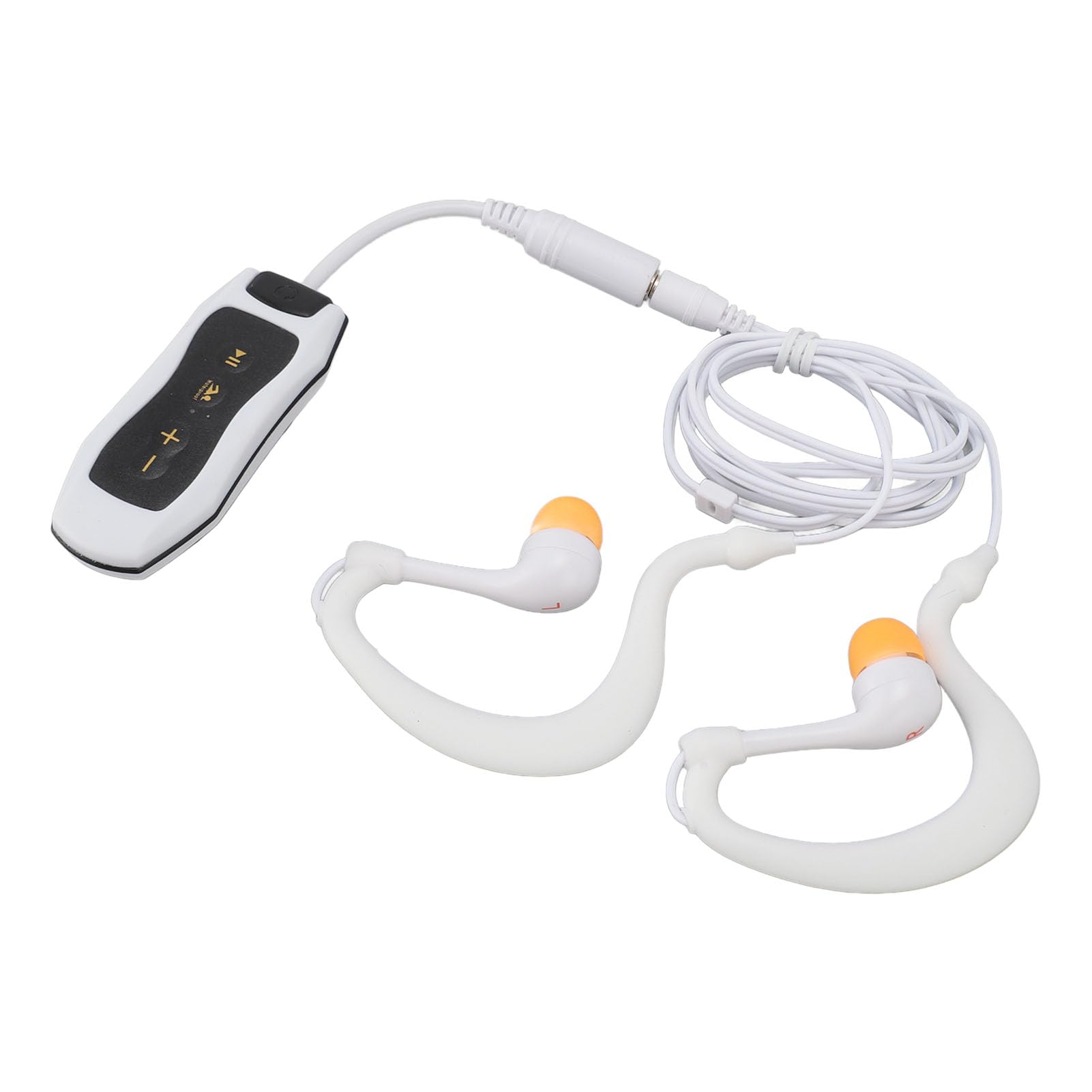 Zunate Écouteurs Lecteur MP3 sous-Marin étanche 8 Heures de Lecture Blanc