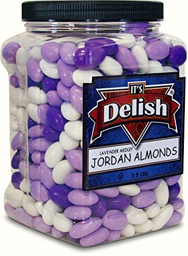 Lavender Purple & White Jordan Almonds Medley by It's Delish,
