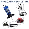 Digital Tyre Tread Depth Gauge - 0-25.4mm/0-1Inch with LCD Screen for Trucks, Cars, Vans, Motos (Blue) #5