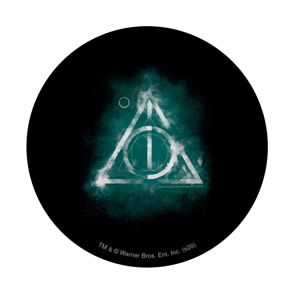 Harry Potter Geometric Deathly Hallows PopSockets Swappable PopGrip, Black - Image 3