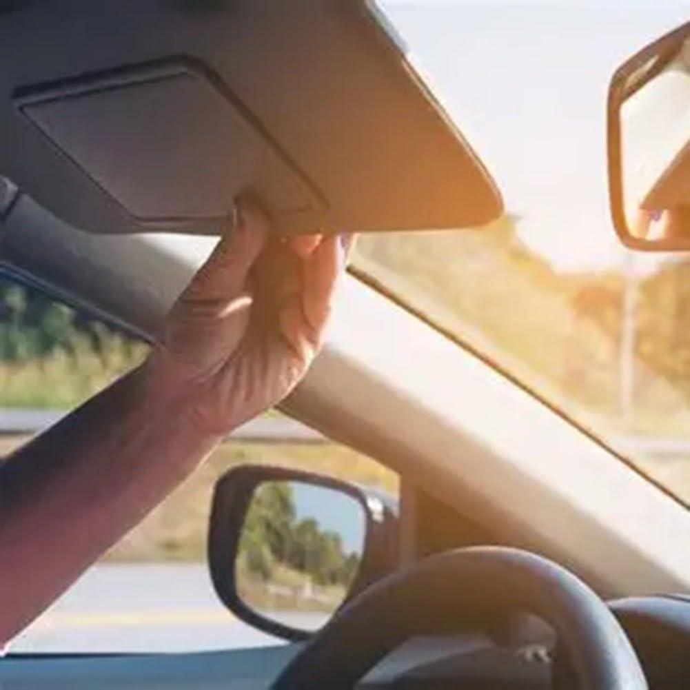 Conjunto de visera solar para lado izquierdo del conductor para 301 para C3 modelo 98038433DS, pieza de repuesto interior del coche con espejo transparente e instalación segura