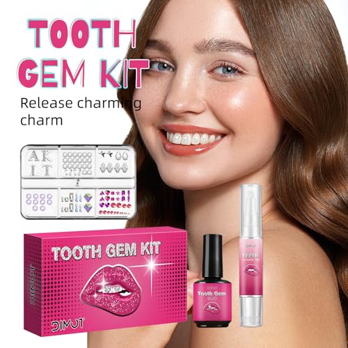 Image of LMDGDS Tooth Gems Kit for Teeth Gems Kit with Light,139 Professional Tooth DIY Gem Kit Tooth Jewelry Gems Kit 2025 New for Man&Women