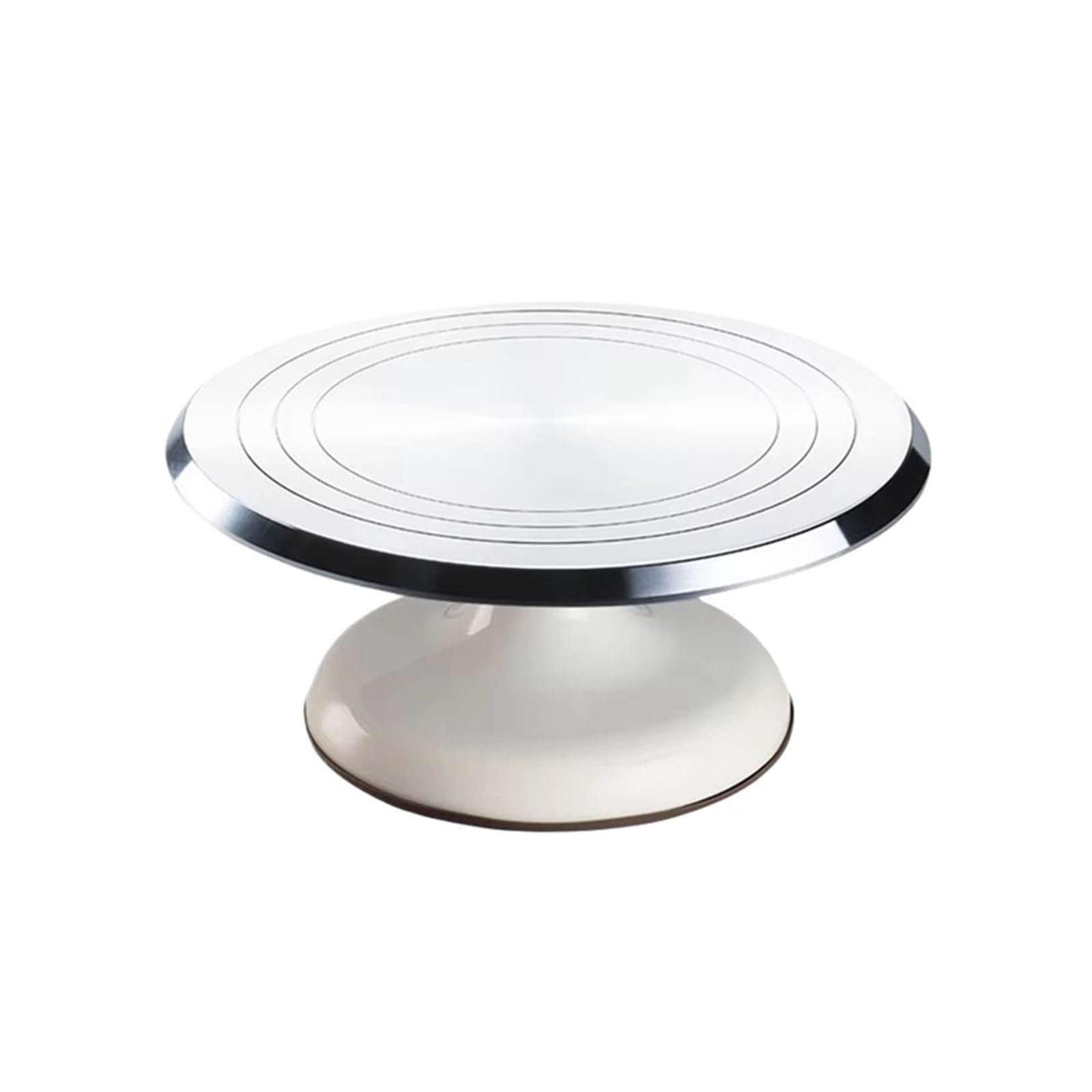 Piatto Girevole per Torte Piatto Girevole for la Preparazione di Torte, 12 Pollici, in Lega Alluminio, Rotazione Stabile, teglia Rimovibile e Facile da Pulire per Decorare Torte