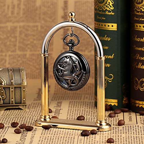 Reloj de bolsillo steampunk mecánico TREEWETO de metal para evitar pilas en tu estilo vintage 5