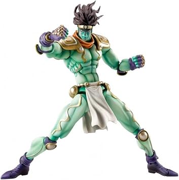 Zhongkaihua Anime Figure Star Platinum Super Action Statue Killer Queen Action Figure The World Super Action Statue Figure Joint Movable Anime Model Ornament(Star Platinum 17CM)