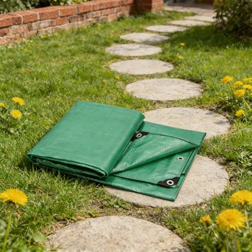 Lona impermeable verde 160x300 cm de protección universal 2