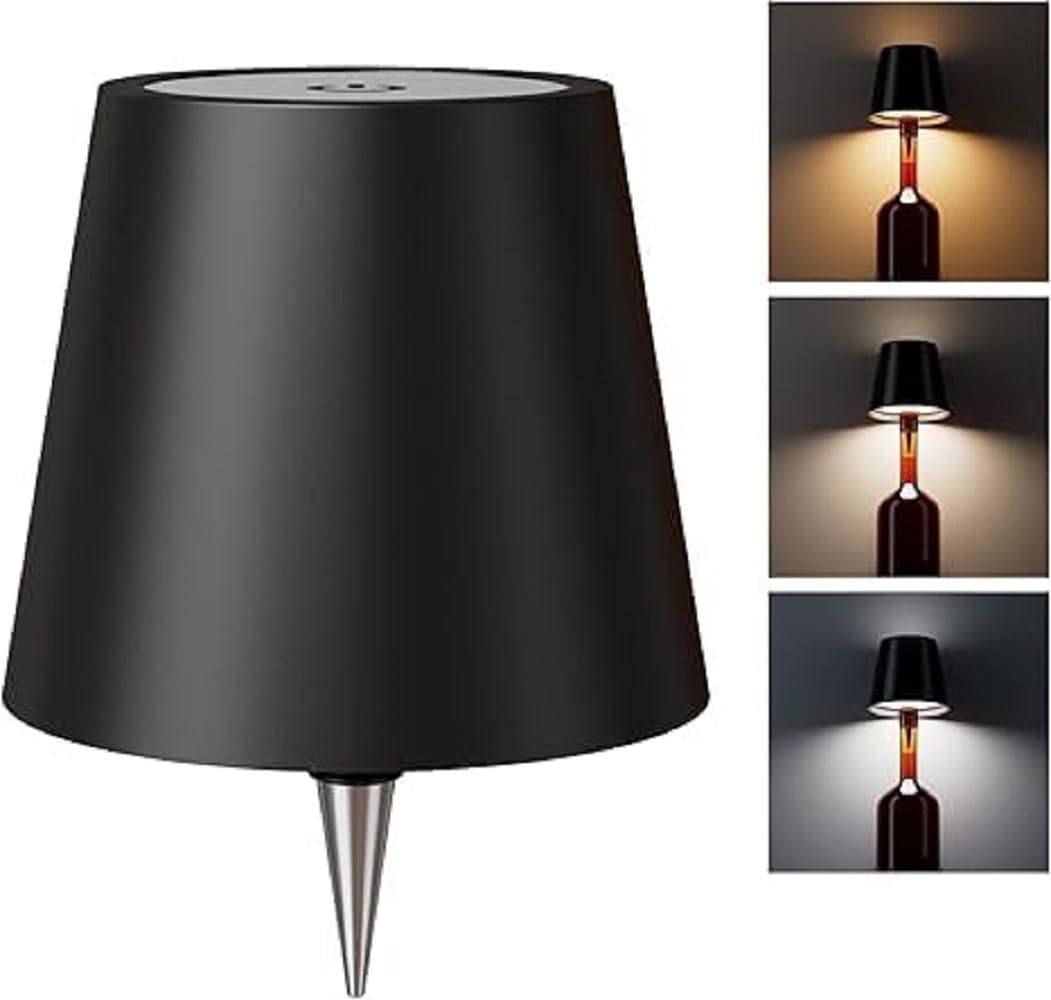 Wireless Bottle Lamp with Rechargeable LED Light, Bottle Top Lamp for Table, Bar and Indoor Outdoor Use-image-43